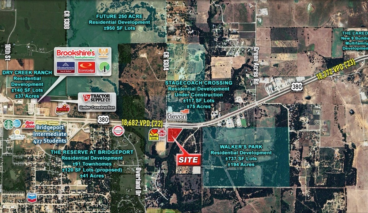 SEC of US-380 & CR-1034, Bridgeport, TX for Sale