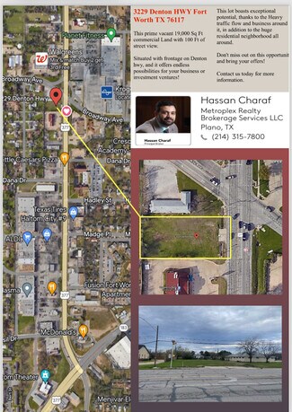 Haltom City, TX Commercial Land - 3229 Denton Hwy