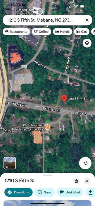 Mebane, NC Commercial Land - 1210 S Fifth St