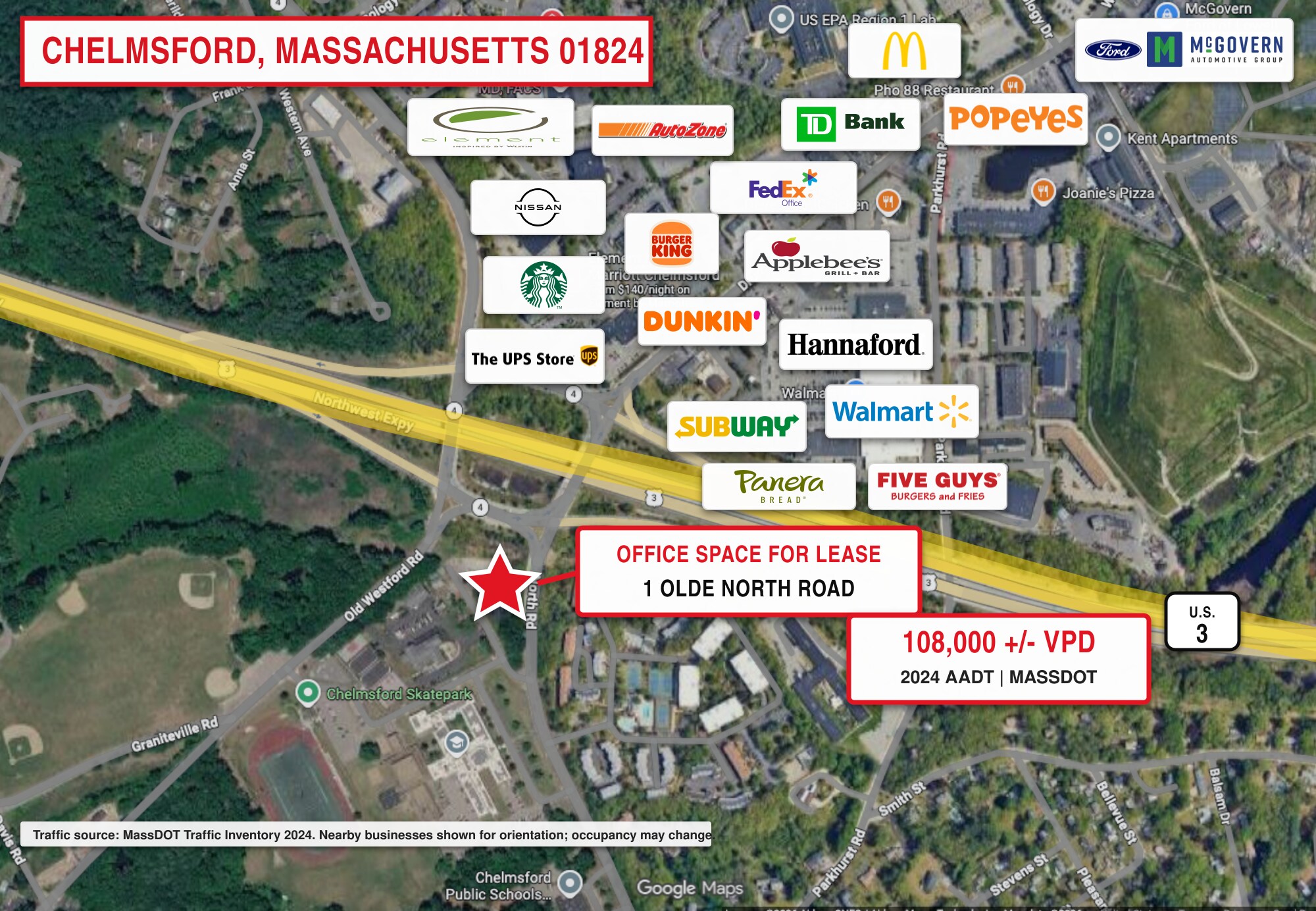 1 Olde North Rd, Chelmsford, MA for Rent