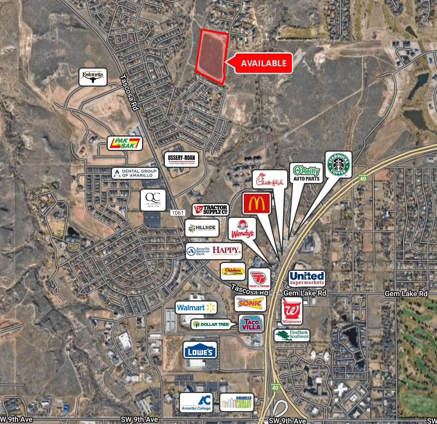 0 Westwood - Westcliff Vacant Land dr, Amarillo, TX for Sale