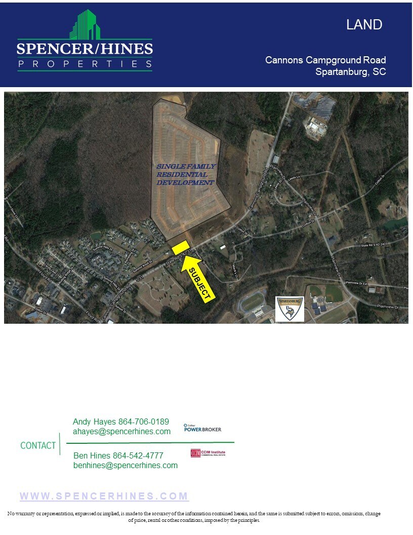 Cannons Campground Rd @ Silverton Street, Spartanburg, SC for Sale