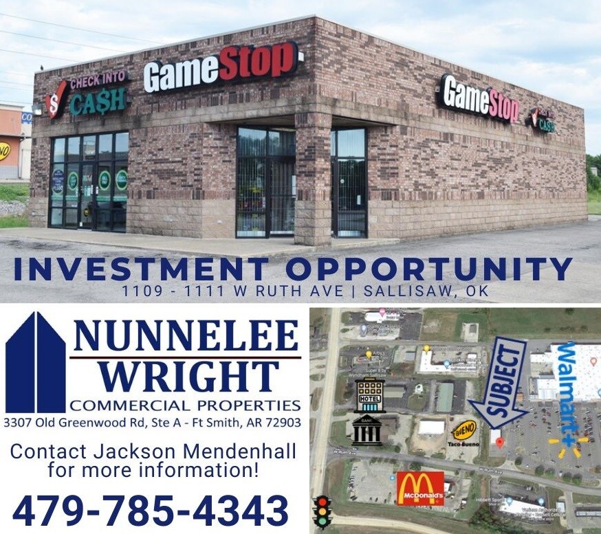 11091111 W Ruth Ave Sallisaw, OK 74955 Retail Property for Sale on