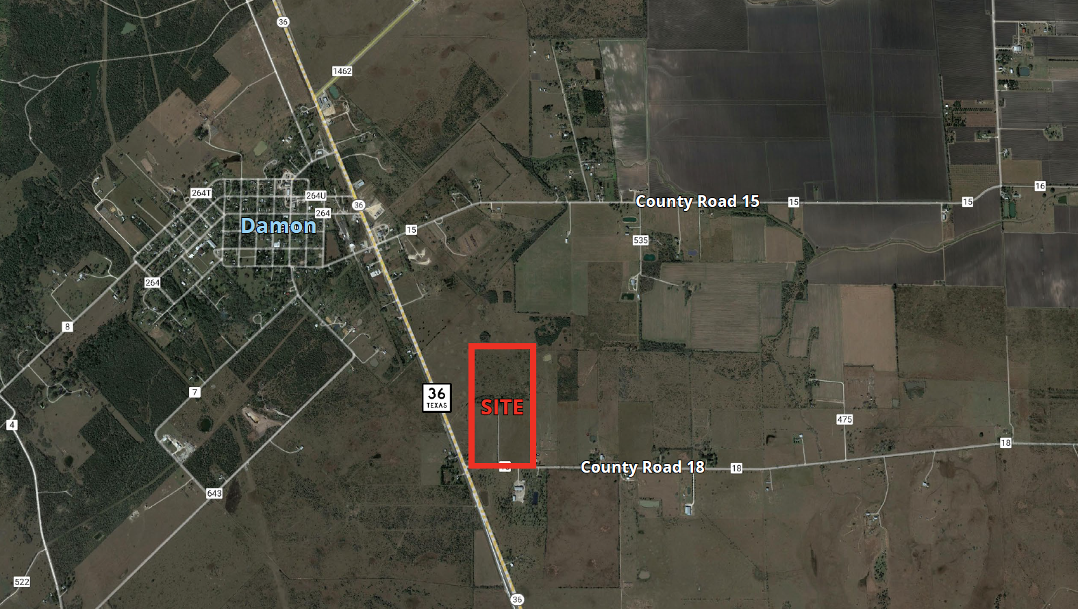 Hwy 36 & County Rd 18, Damon, TX for Sale