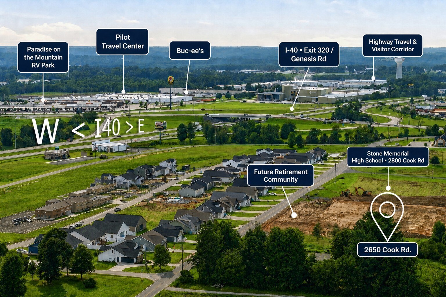 2650 Cook Rd, Crossville, TN for Sale
