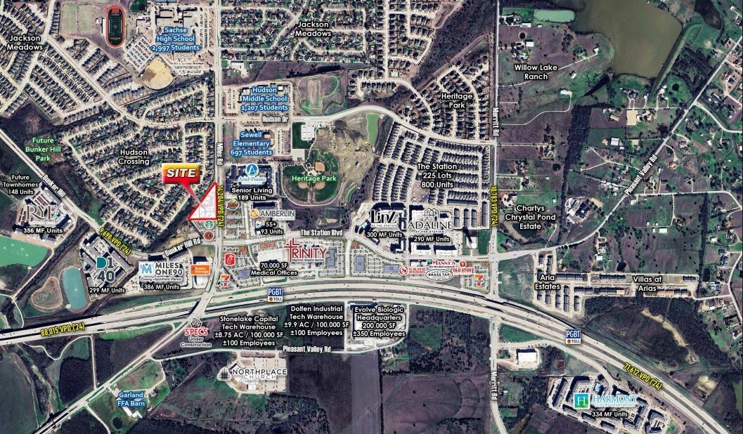 NWQ of Miles Rd & Bunker Hill, Sachse, TX for Sale