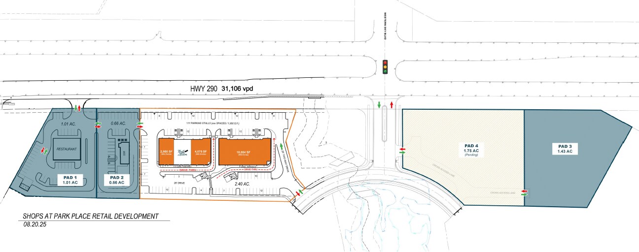 SWC and SEC of Western Sky Blvd and Hwy 290, Elgin, TX for Sale