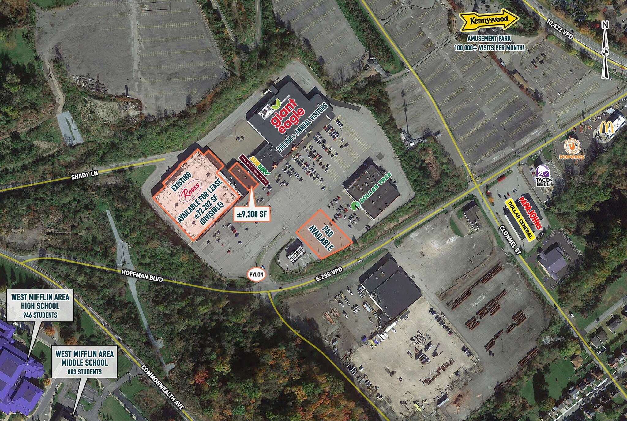 1300-1800 Hoffman Blvd, West Mifflin, PA for Rent