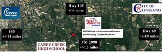 Conroe, TX Commercial Land - 11962 Crockett Martin Rd