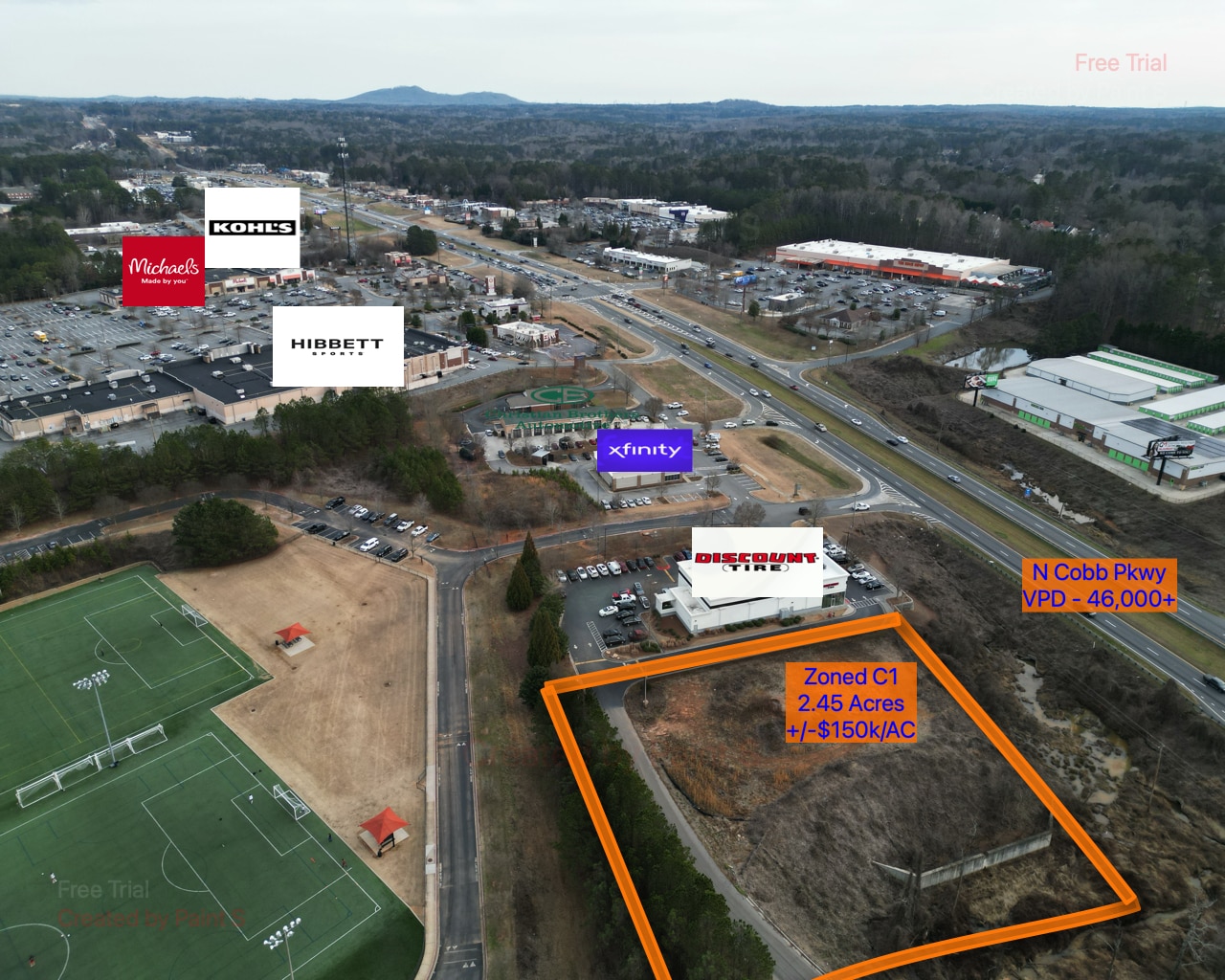 3436 Cobb Pky Acworth, GA 30101 Land Property for Sale on