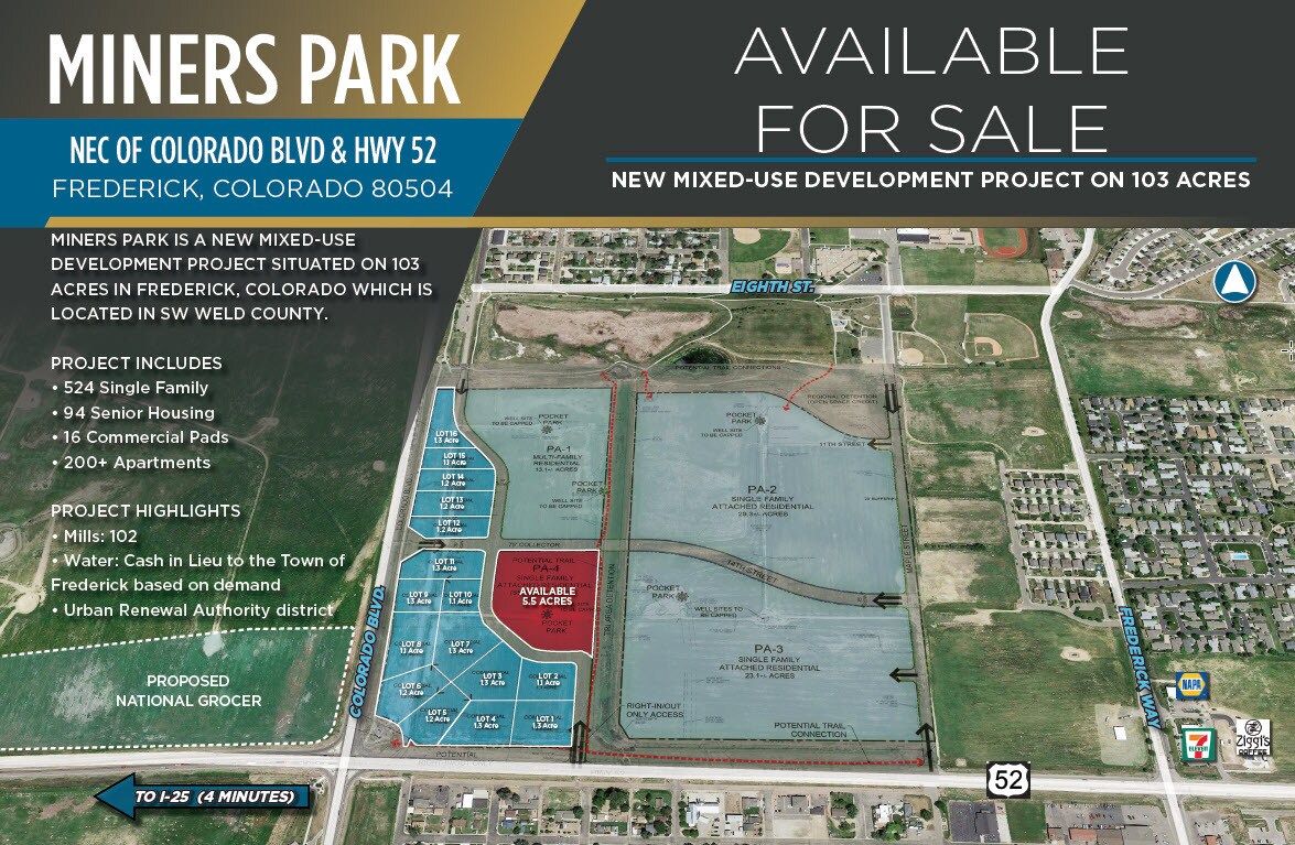 Colorado Blvd and Hwy 52 Frederick, CO 80530 Land Property for Sale