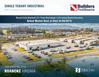 Roanoke, VA Warehouse - 3488 SW Aerial Way Dr
