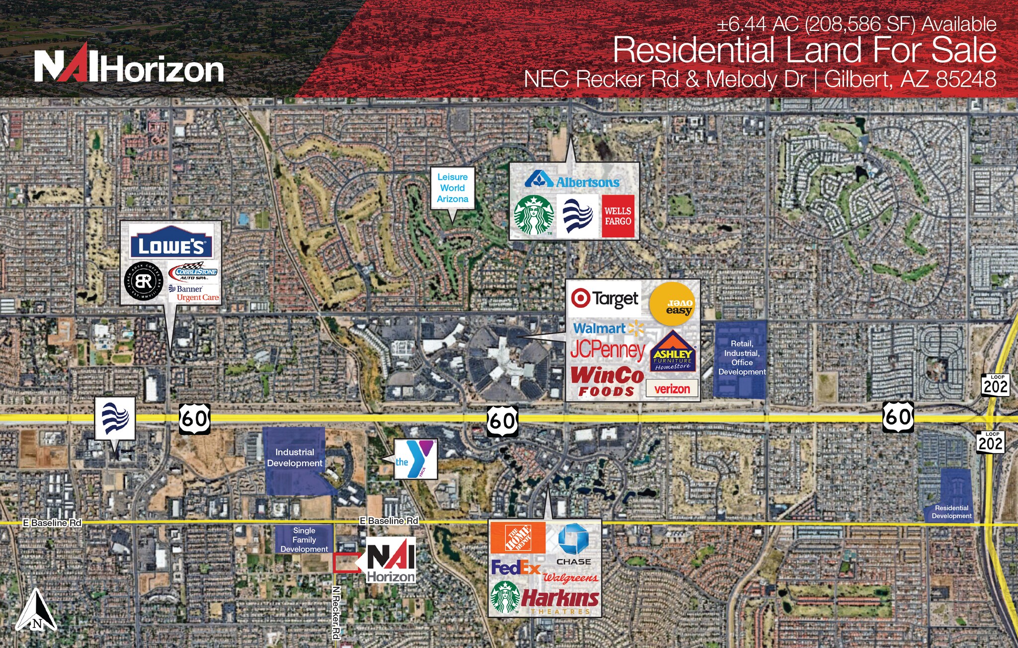 N Recker Rd @ E Melody Dr, Gilbert, AZ for Sale