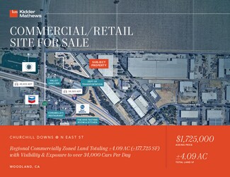 Woodland, CA Commercial Land - Churchill Downs Ave @ N East St