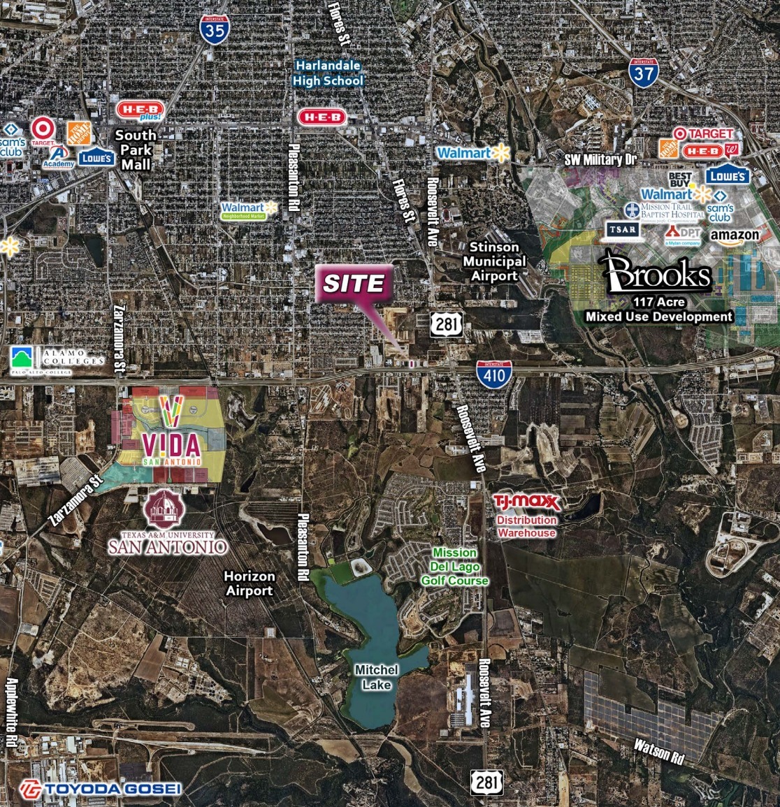 NWQ Loop 410 & Roosevelt Ave, San Antonio, TX for Sale