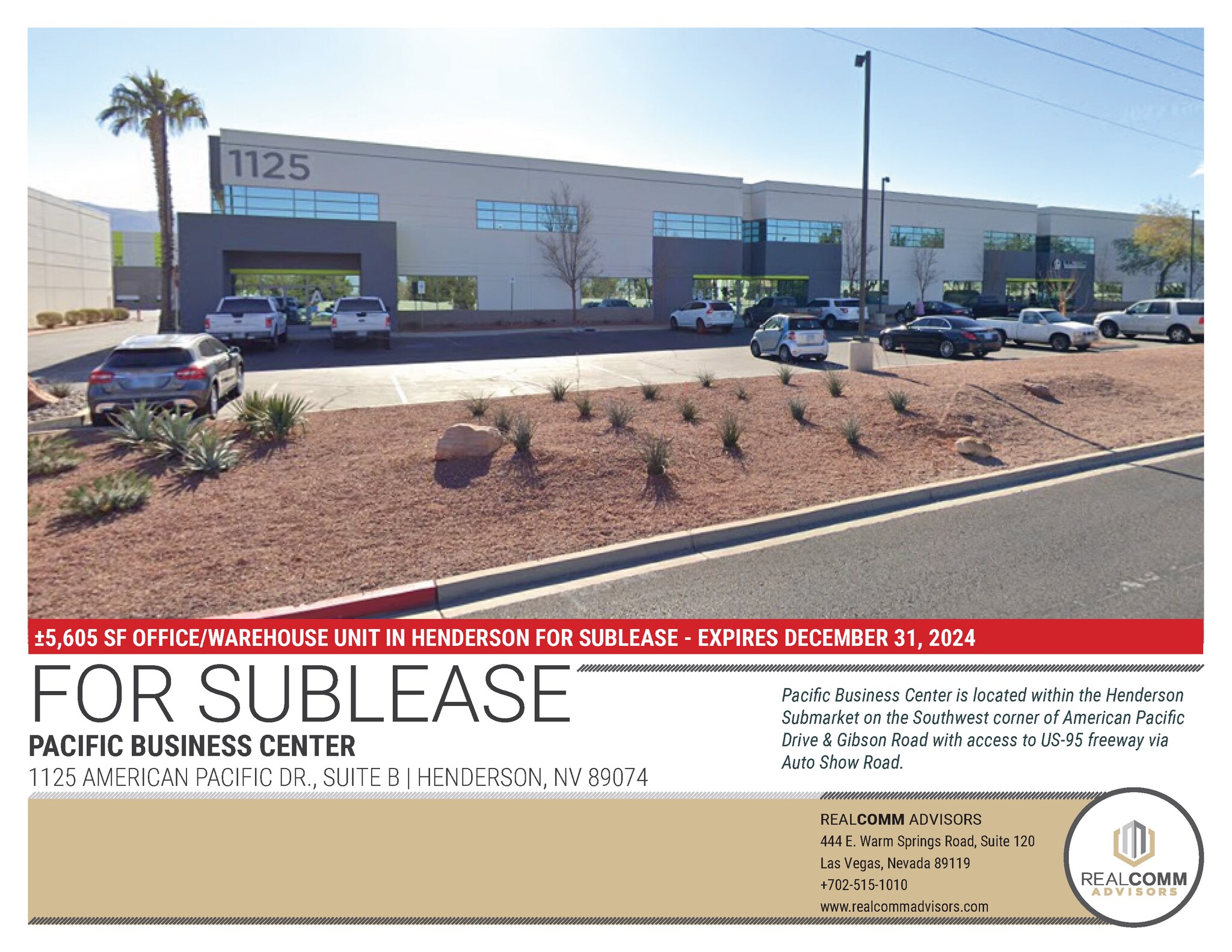 1125 American Pacific Dr Henderson, NV 89074 Industrial Property for