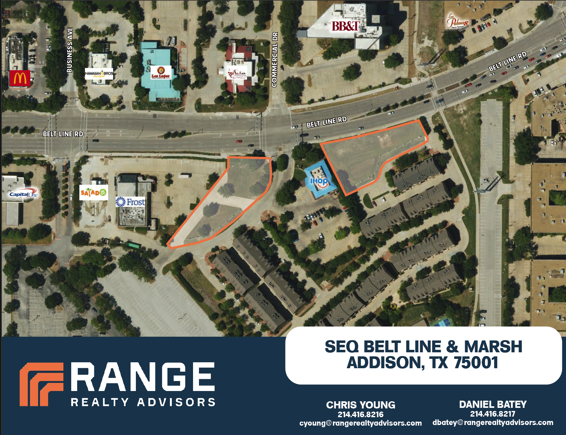 SEQ Marsh Lane & Belt Line Rd, Addison, TX for Sale