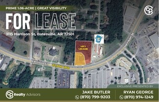 Batesville, AR Commercial Land - 3116 Harrison Street