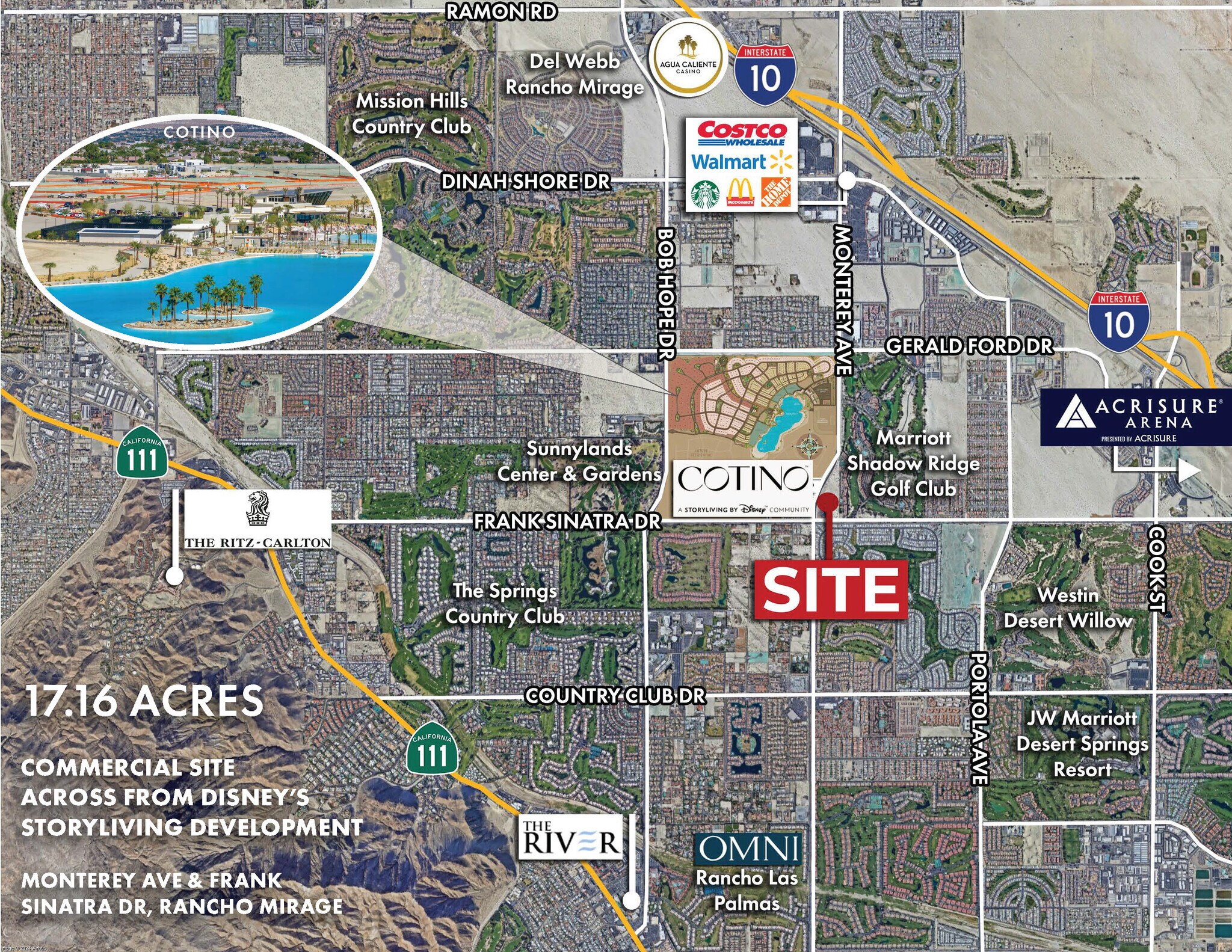 Frank Sinatra Dr & Monterey Ave, Rancho Mirage, CA for Sale