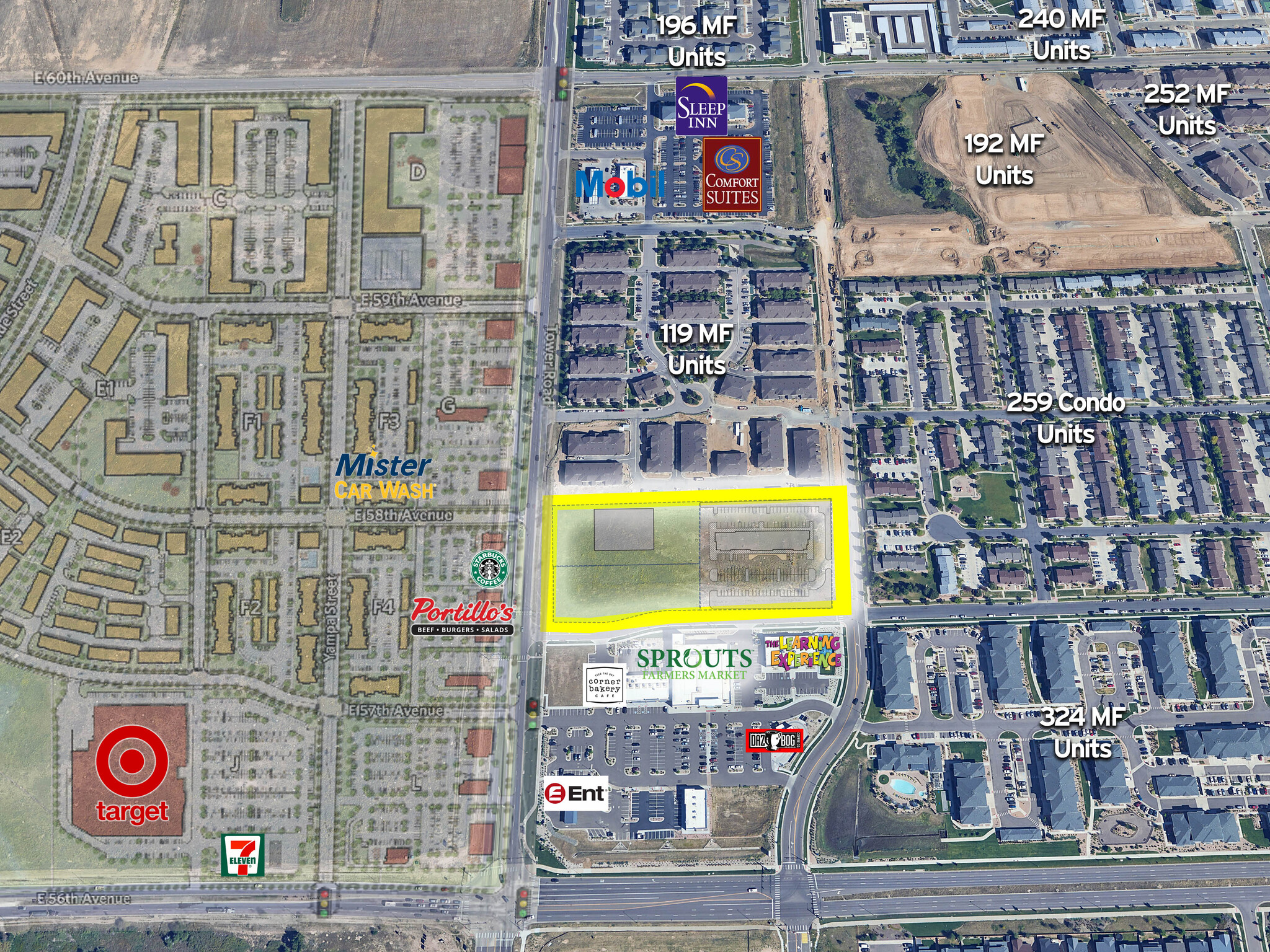 NEC 57th & Tower - Retail PAD, Denver, CO for Rent