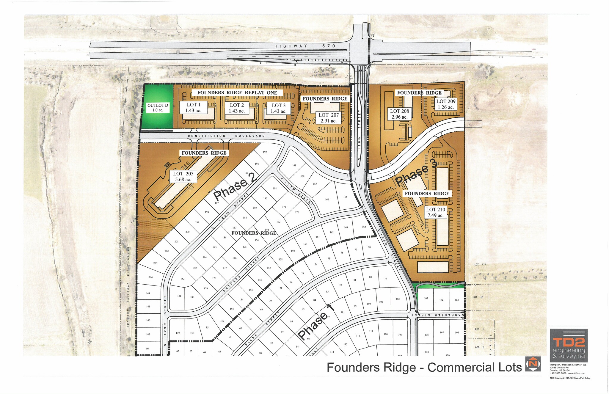 126 & Highway 370, Papillion, NE for Sale