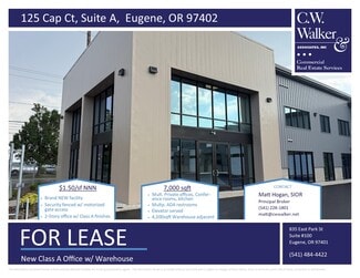 Eugene, OR Office, Industrial - 125 Cap Ct