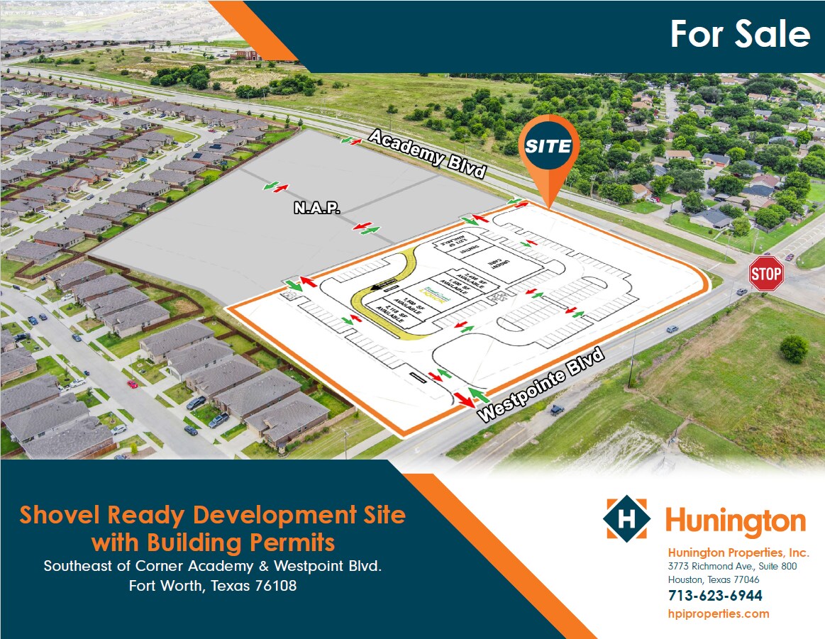 Southeast of Corner Academy & Westpoint Blvd. Fort, Fort Worth, TX for Sale