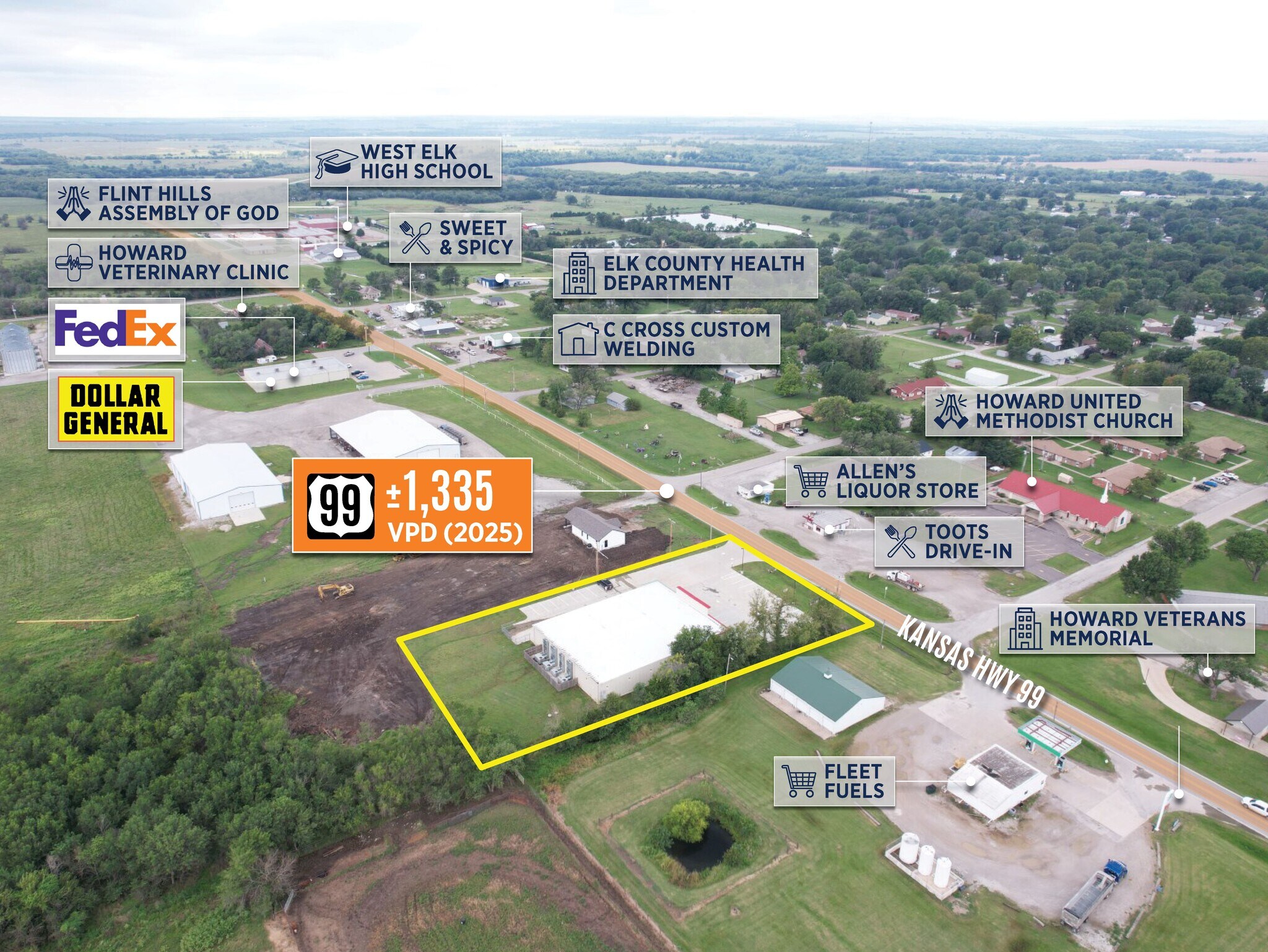 1252 State Highway 99, Howard, KS for Sale