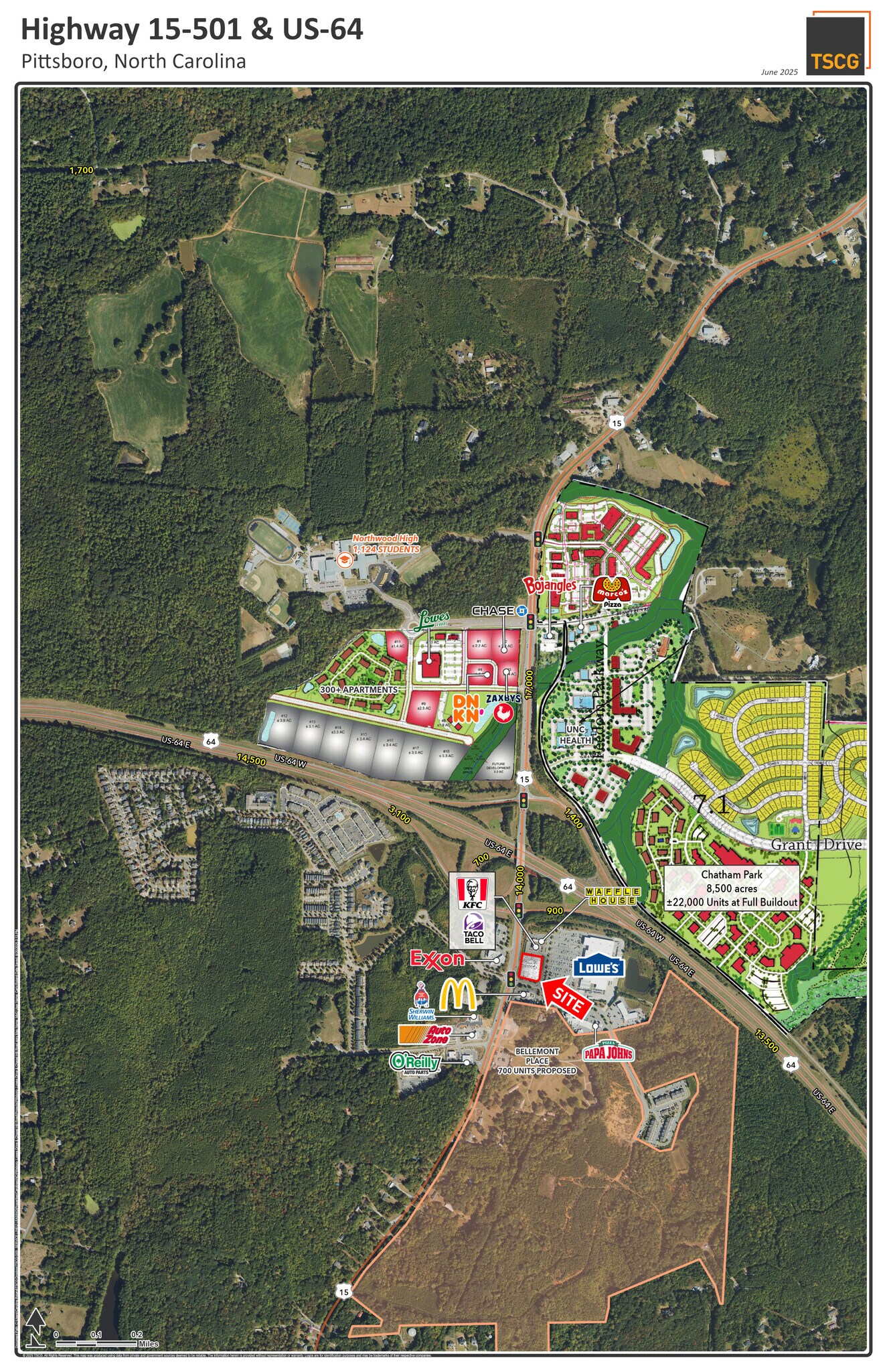 Chapel Hill Rd @ Lowes Drive, Pittsboro, NC for Rent