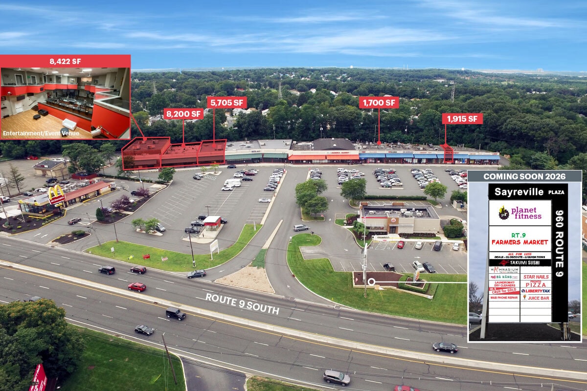 960a Rte 9, Sayreville, NJ for Rent