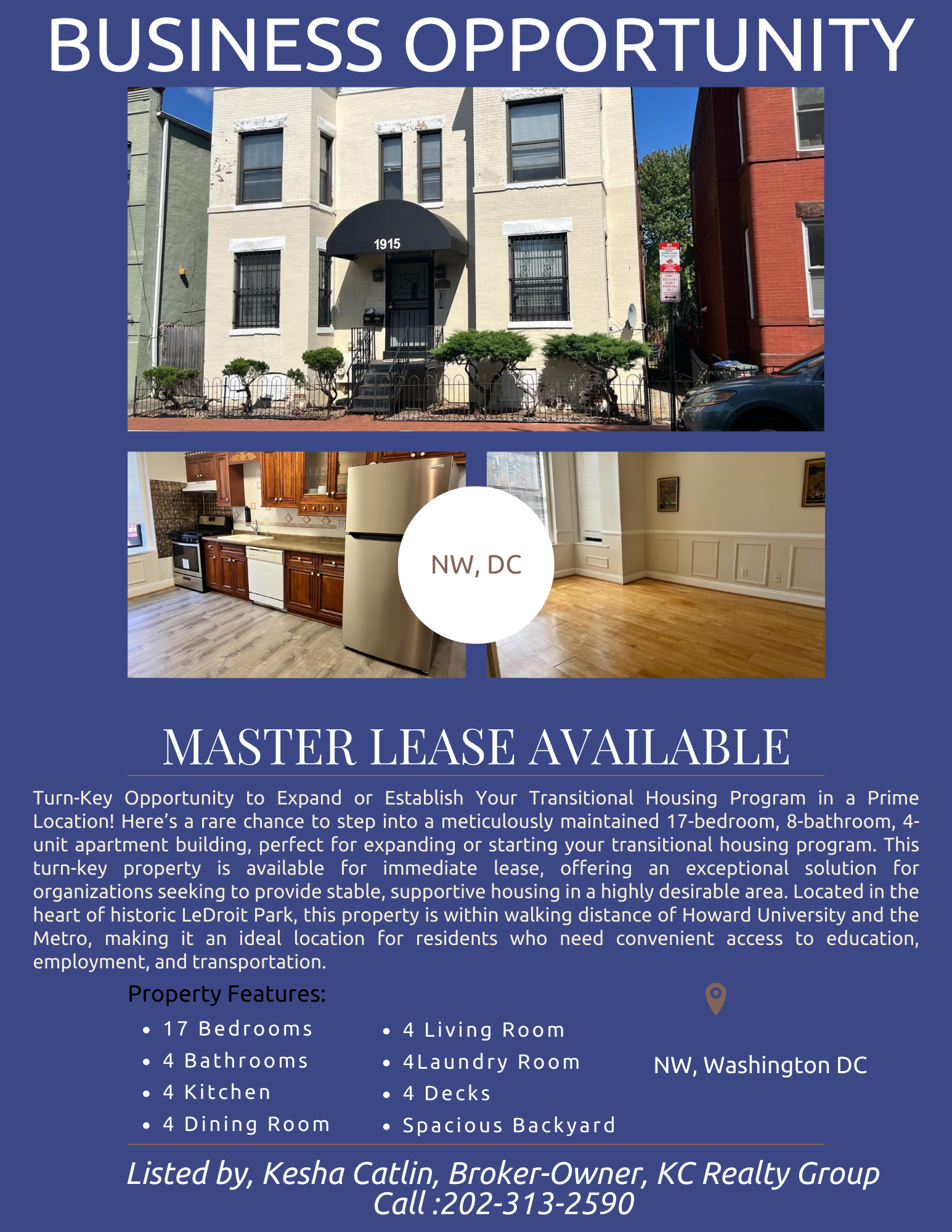 1915 4th St NW, Washington, DC for Rent