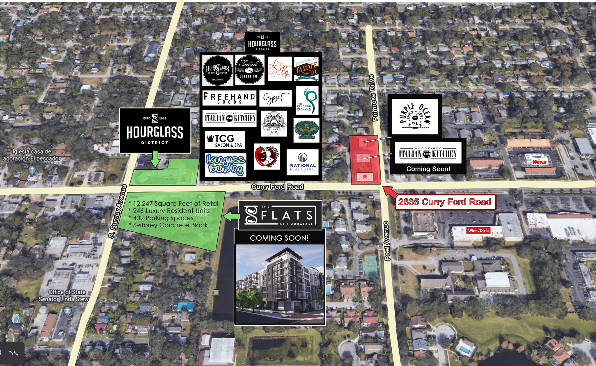 2635 Curry Ford Rd Orlando, FL 32806 Retail Property for Lease on