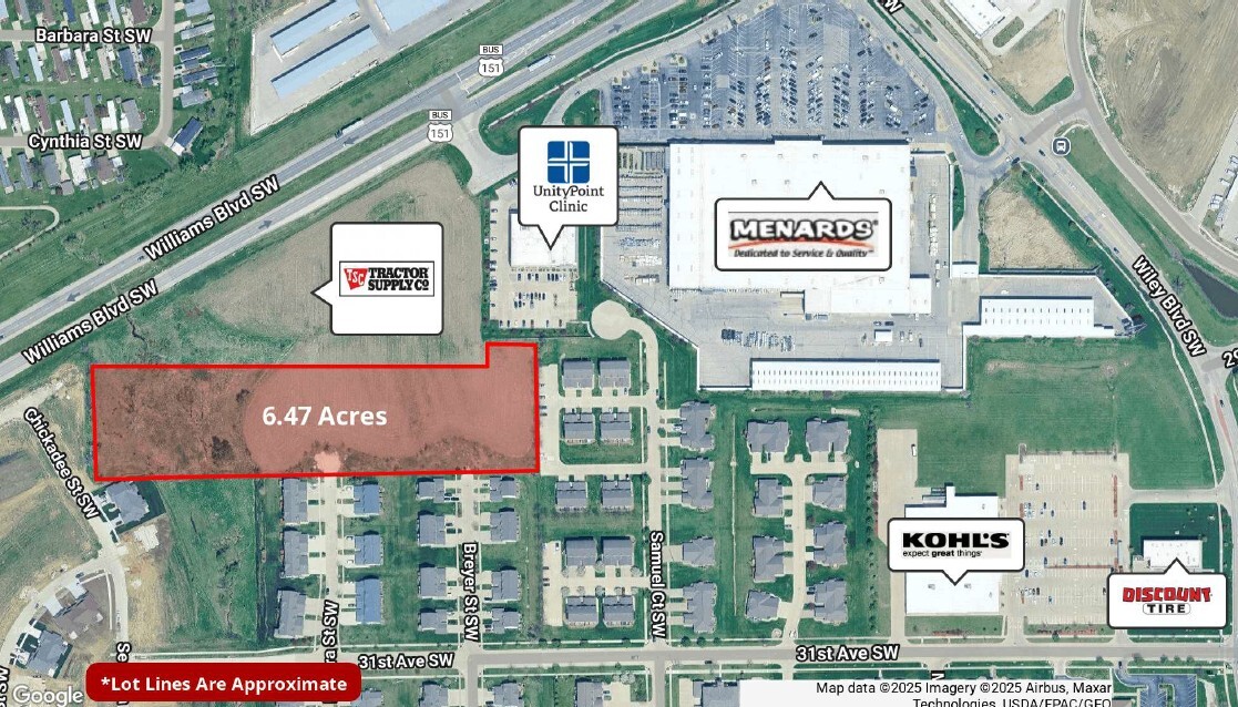 Williams Development Land Blvd SW, Cedar Rapids, IA for Sale