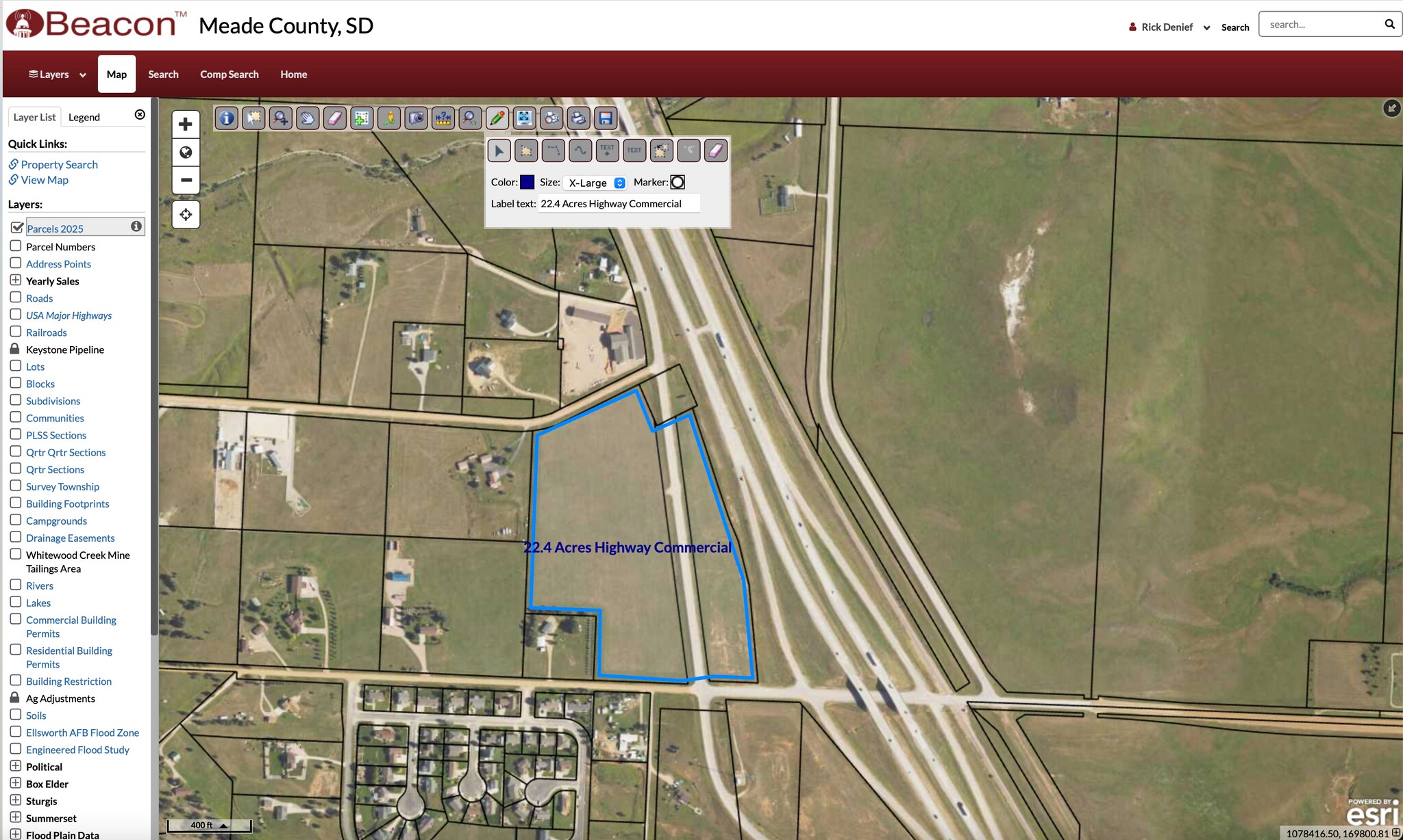 TBD TBD Sturgis Rd. Service road, Piedmont, SD for Sale