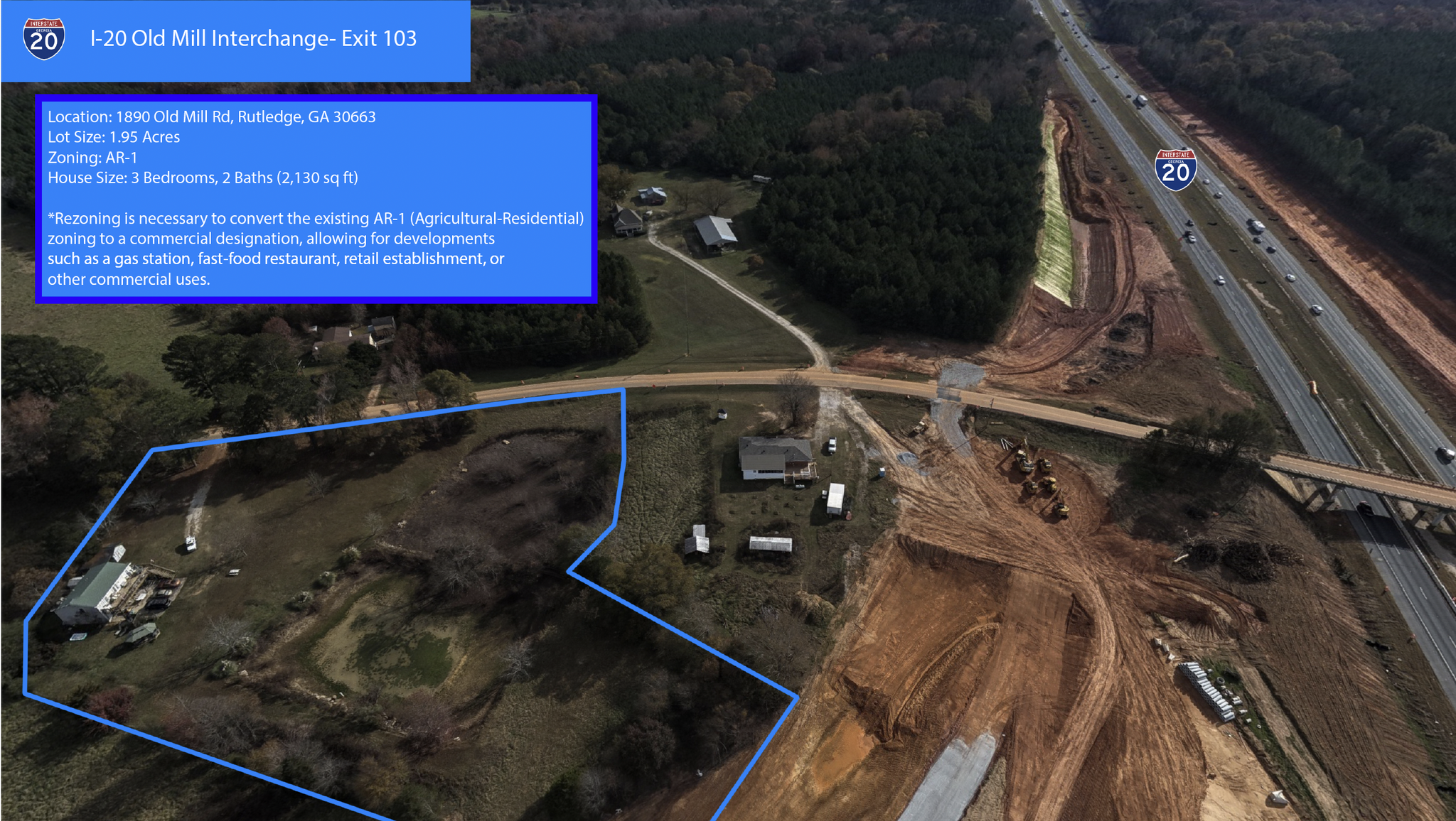 1890 Old Mill Rd, Rutledge, GA for Sale