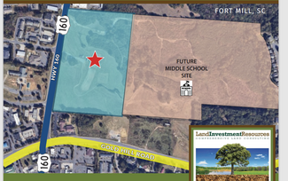 Fort Mill, SC Commercial Land - Hwy 160 @ Gold Hill Road