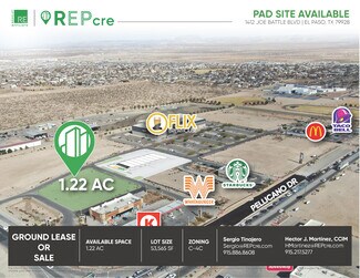 El Paso, TX Commercial Land - 1412 Joe Battle blvd