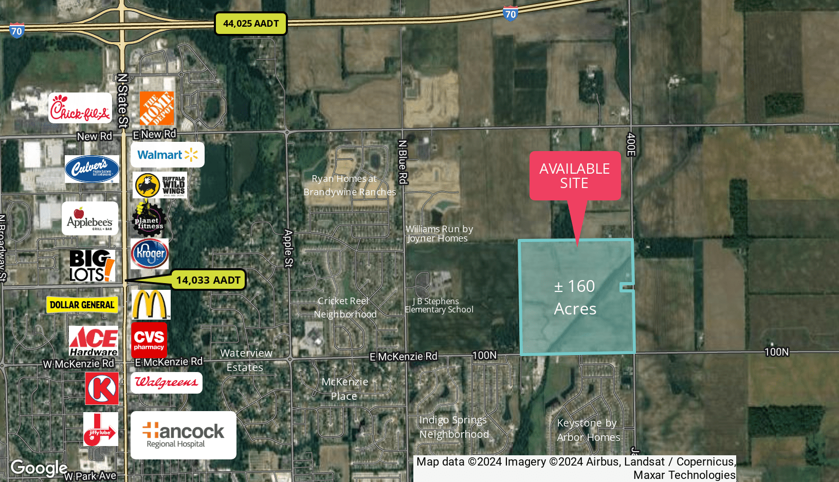 N. 400 E., Greenfield, IN for Sale