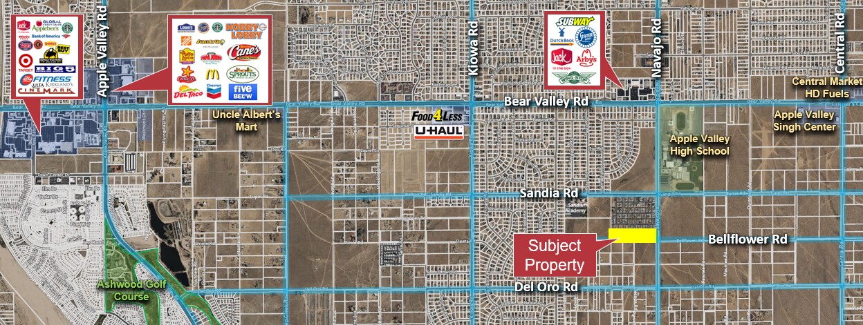 Bellflower Rd @ Navajo, Apple Valley, CA for Sale