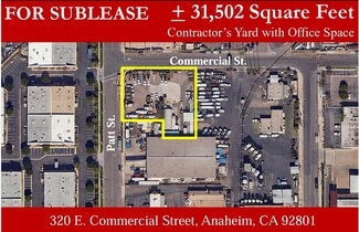 Anaheim, CA Industrial Land - 320 E Commercial St