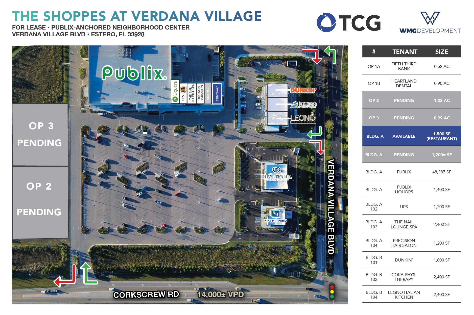Building A- The Shoppes at Verdana Village Rd, Estero, FL for Rent