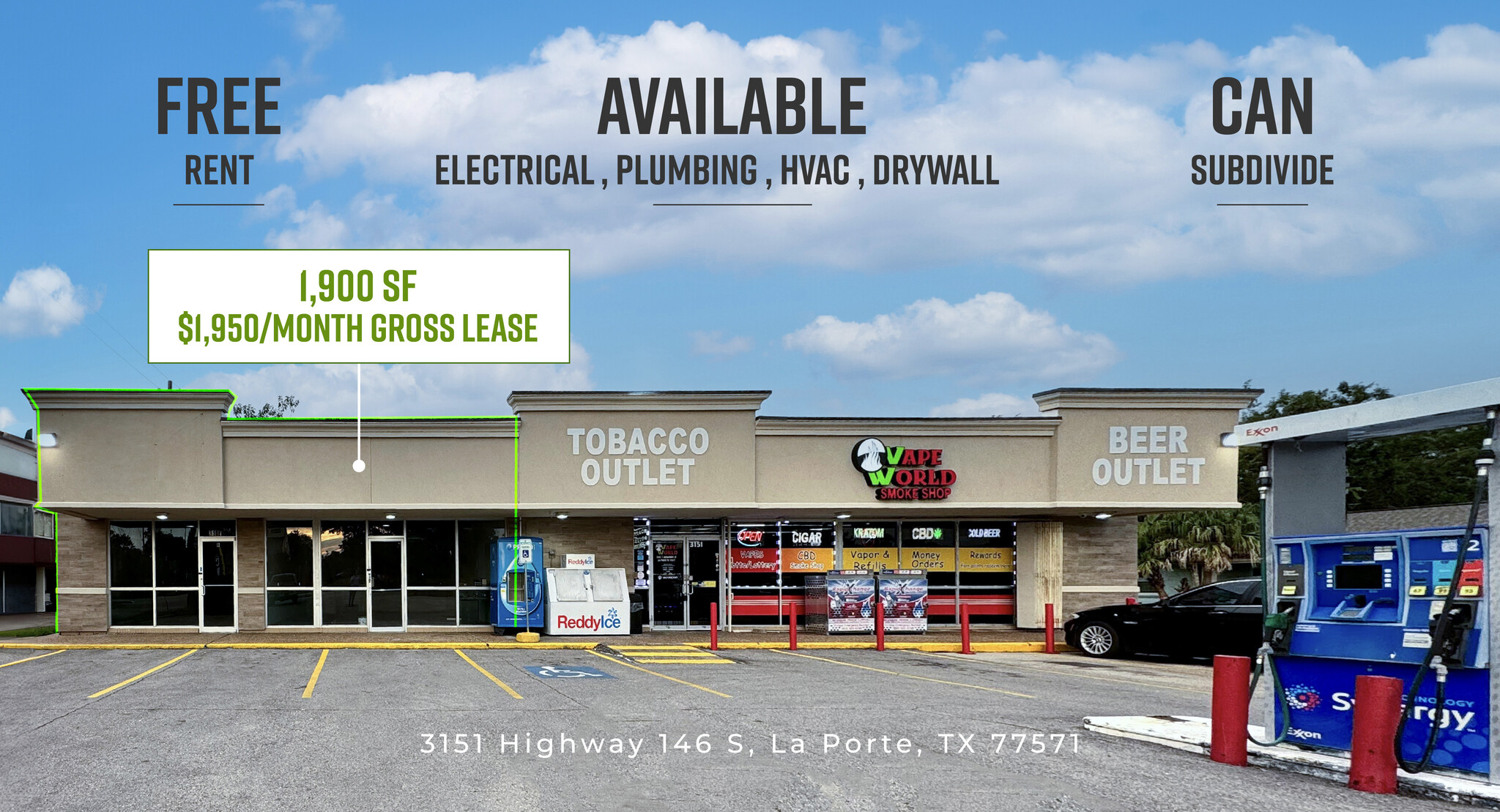 3151 Highway 146 S, La Porte, TX for Rent