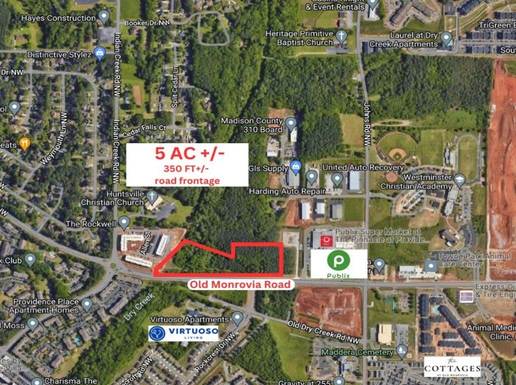 1656 Old Monrovia Rd NW Huntsville, AL 35806 Land Property for Sale