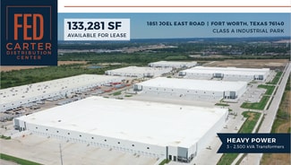 Fort Worth, TX Industrial - 1851 Joel East Rd Fort Worth, TX Industrial - 1851 Joel East Rd