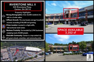 Canton, GA Retail - 535 Riverstone Pky