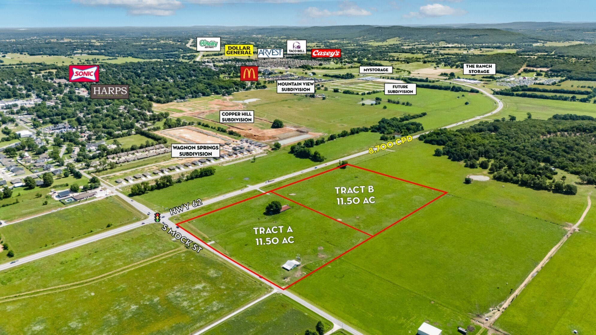 Hogeye Rd @ Highway 62, Prairie Grove, AR for Sale