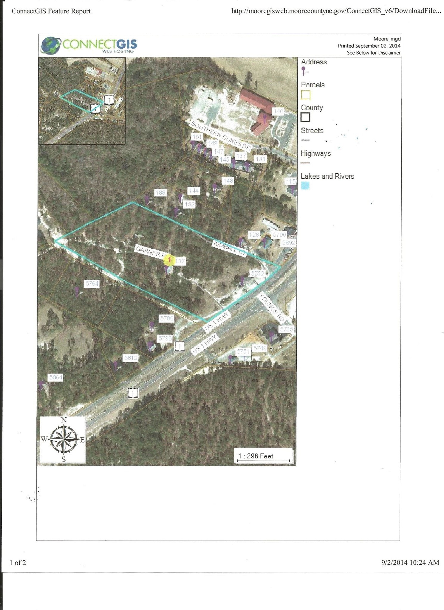 137 Garner Pl Vass, NC 28394 Land Property for Lease on