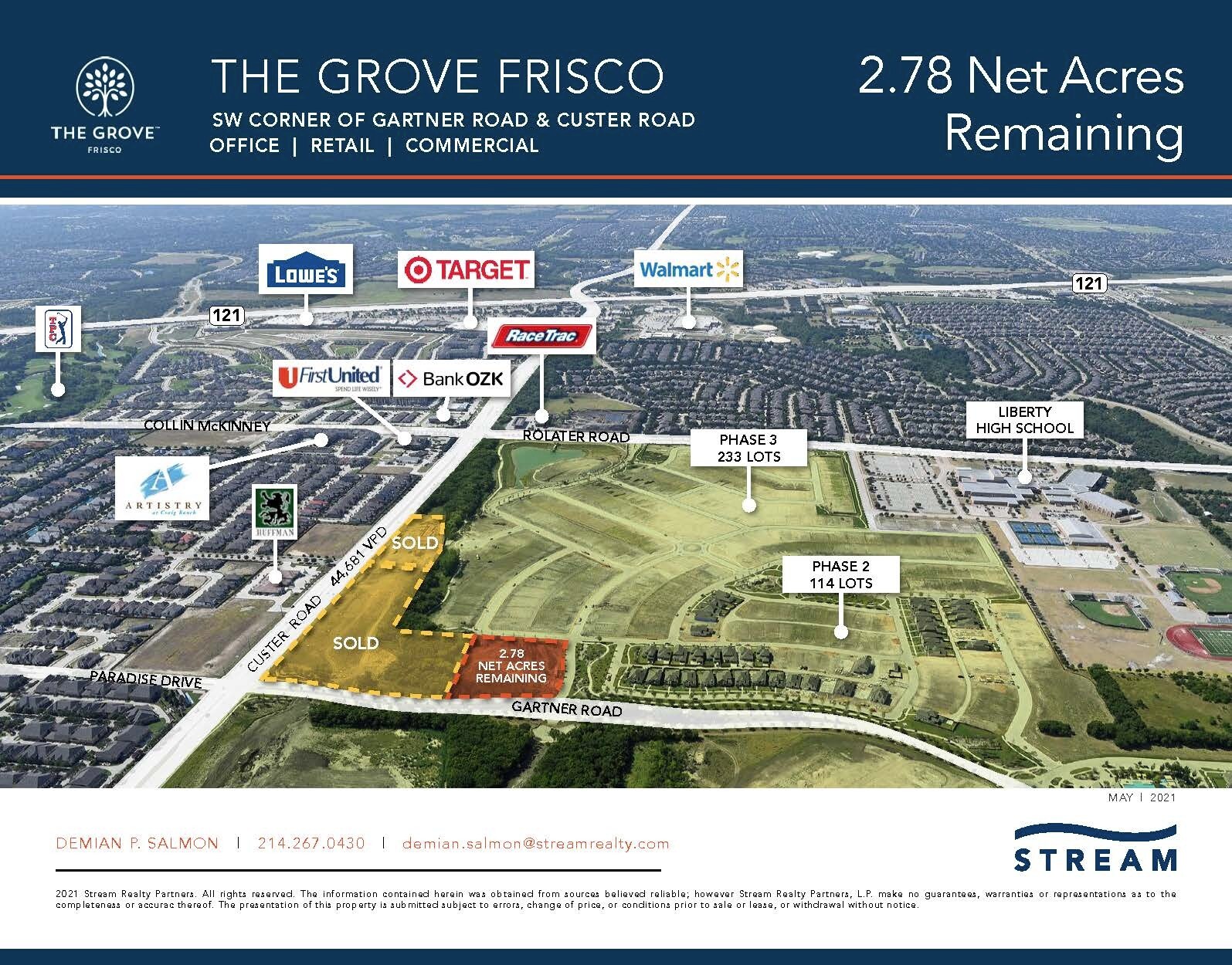 SWC Custer Rd & Gartner Rd Gartner Road Frisco, TX 75035 Land Property for Sale on
