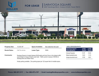 Corpus Christi, TX Retail - 4037 Saratoga Blvd