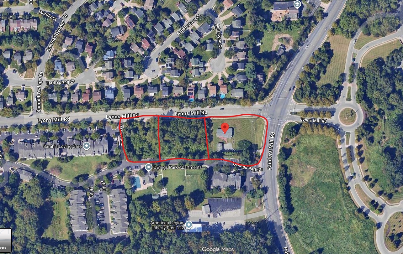 9109-9203 Lyons Mill Road, Owings Mills, MD for Sale
